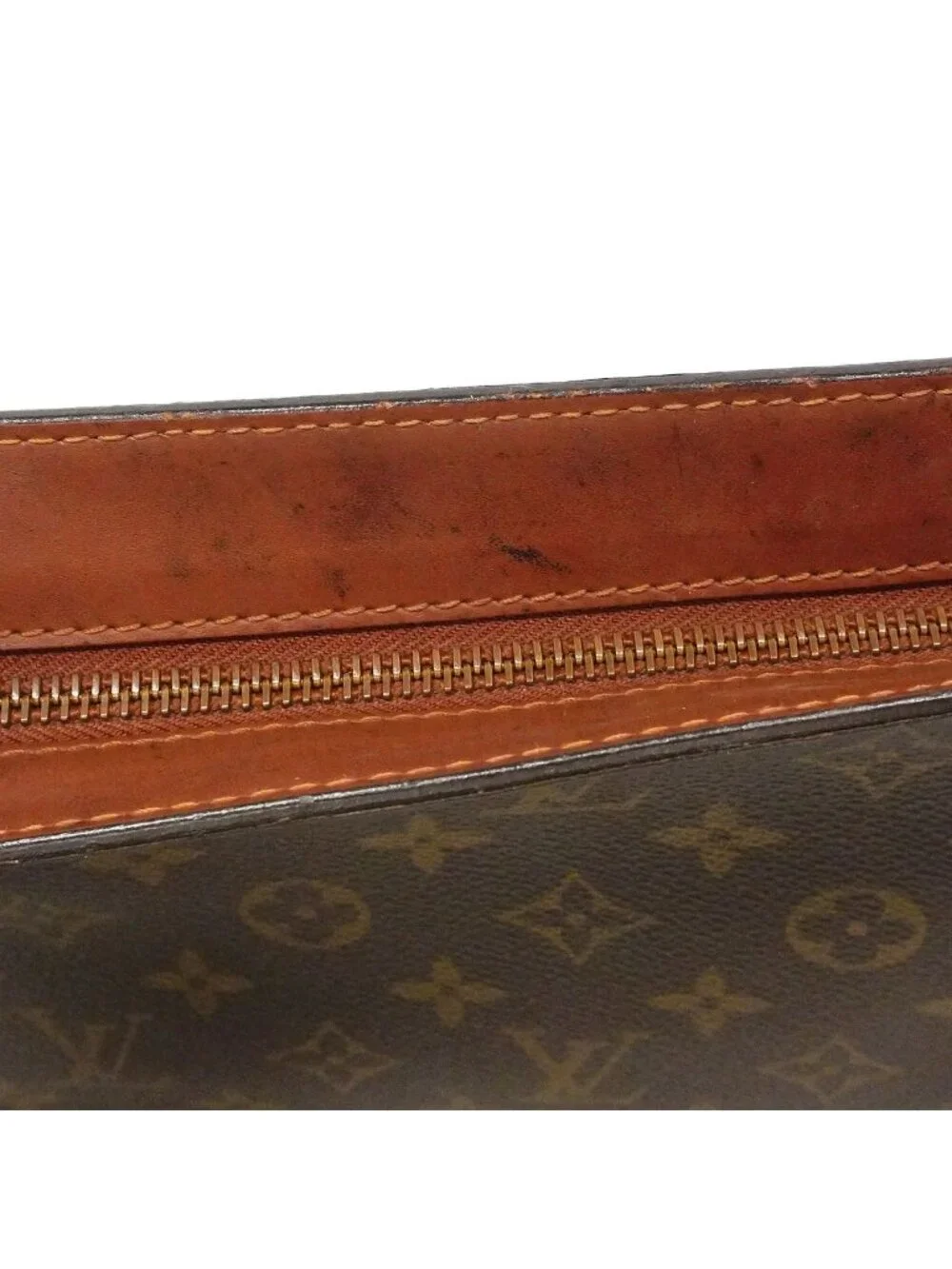 Louis Vuitton Clutch Monogram Pochette Homme Brown